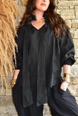 Larc Poet Blouse Black